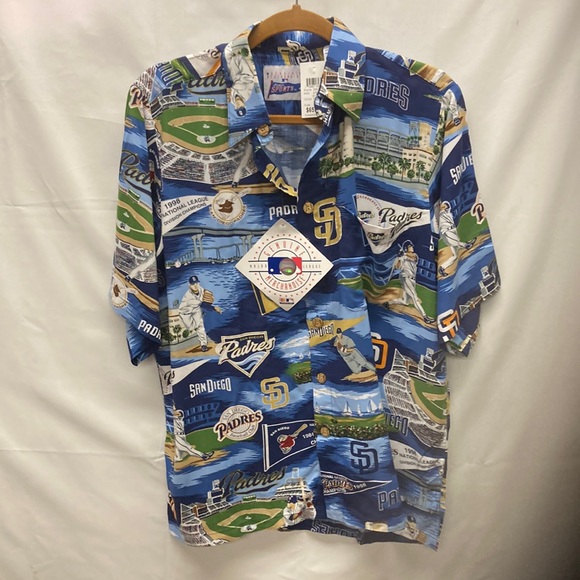Rare Reyn Spooner Vintage Padres SD Shirt BRAND NEW Small #4218 - Picture 1 of 3